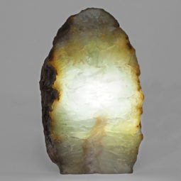 Natural Agate Crystal Lamp with LED Bulb N1177 | Himalayan Salt Factory