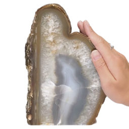 3.38kg Natural Agate Crystal Lamp with LED Bulb N1180 7 Natural Agate Crystal Lamp with LED Bulb N1180 | Himalayan Salt Factory