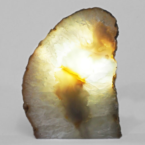 Natural Agate Crystal Lamp with LED Bulb N1185 | Himalayan Salt Factory
