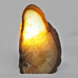 Natural Agate Crystal Lamp with LED Bulb N1189 | Himalayan Salt Factory