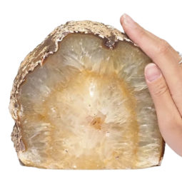 Natural Agate Crystal Lamp with LED Bulb N1191 | Himalayan Salt Factory