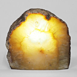 Natural Agate Crystal Lamp with LED Bulb N1191 | Himalayan Salt Factory