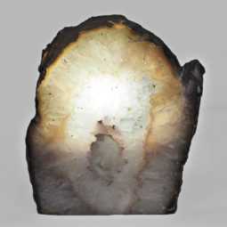 Natural Agate Crystal Lamp with LED Bulb N1194 | Himalayan Salt Factory