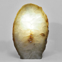 Natural Agate Crystal Lamp with LED Bulb N1263 | Himalayan Salt Factory