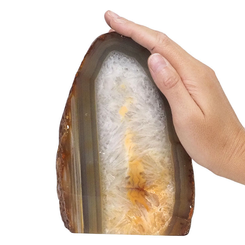 2.09kg Natural Agate Crystal Lamp with LED Bulb N1269 5 Natural Agate Crystal Lamp with LED Bulb N1269 | Himalayan Salt Factory