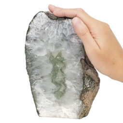 Natural Agate Crystal Lamp with LED Bulb N1277 | Himalayan Salt Factory