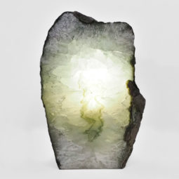 Natural Agate Crystal Lamp with LED Bulb N1277 | Himalayan Salt Factory