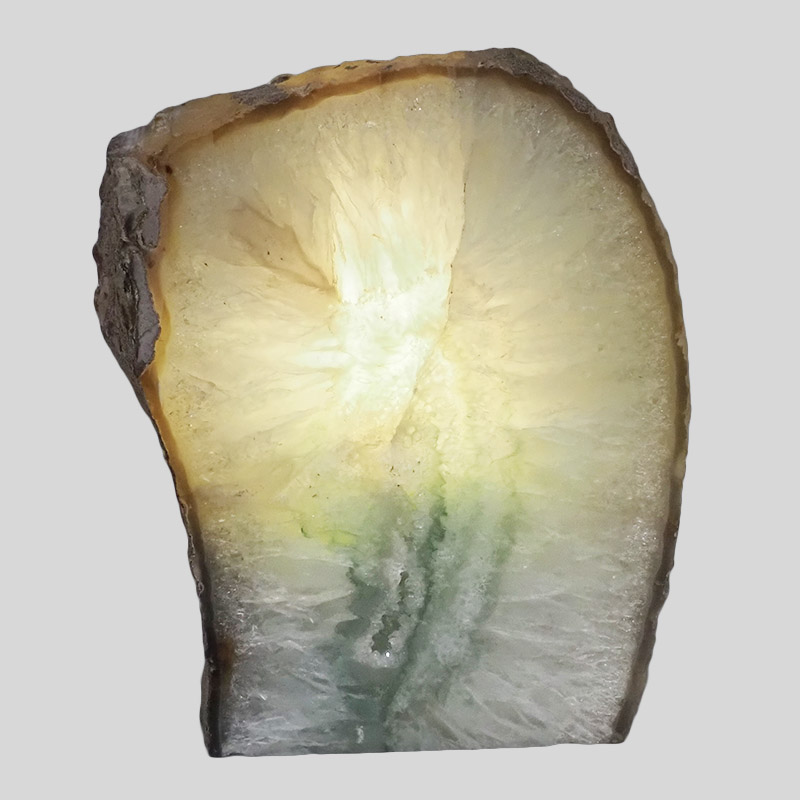 3.18kg Natural Agate Crystal Lamp with LED Bulb N1279 4 Natural Agate Crystal Lamp with LED Bulb N1279 | Himalayan Salt Factory