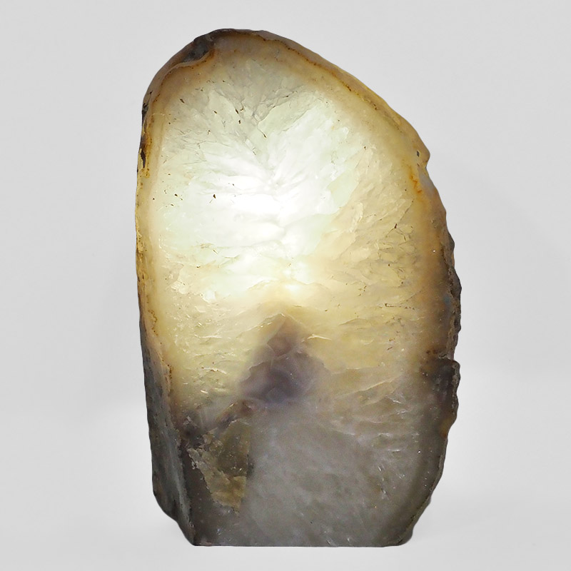 2.43kg Natural Agate Crystal Lamp with LED Bulb N1288 4 Natural Agate Crystal Lamp with LED Bulb N1288 | Himalayan Salt Factory