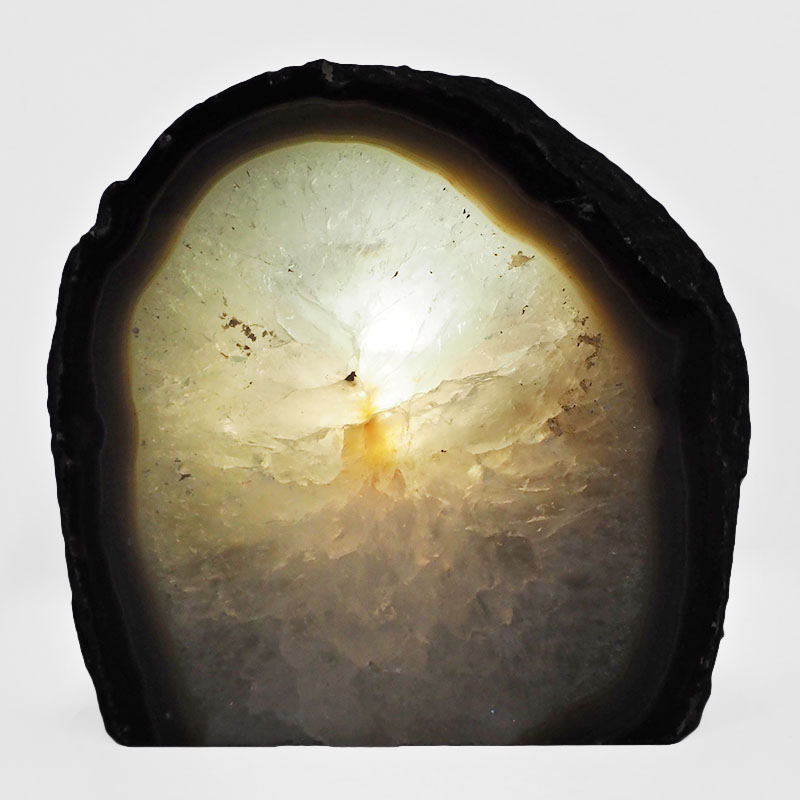 4.80kg Natural Agate Crystal Lamp with LED Bulb N1295 4 Natural Agate Crystal Lamp with LED Bulb N1295 | Himalayan Salt Factory