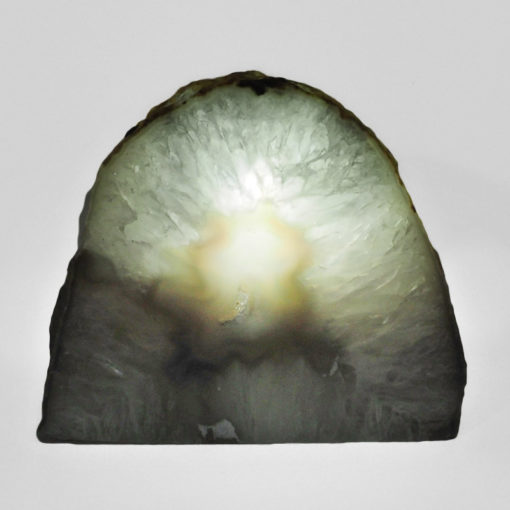 Natural Agate Crystal Lamp with LED Bulb N1297 | Himalayan Salt Factory