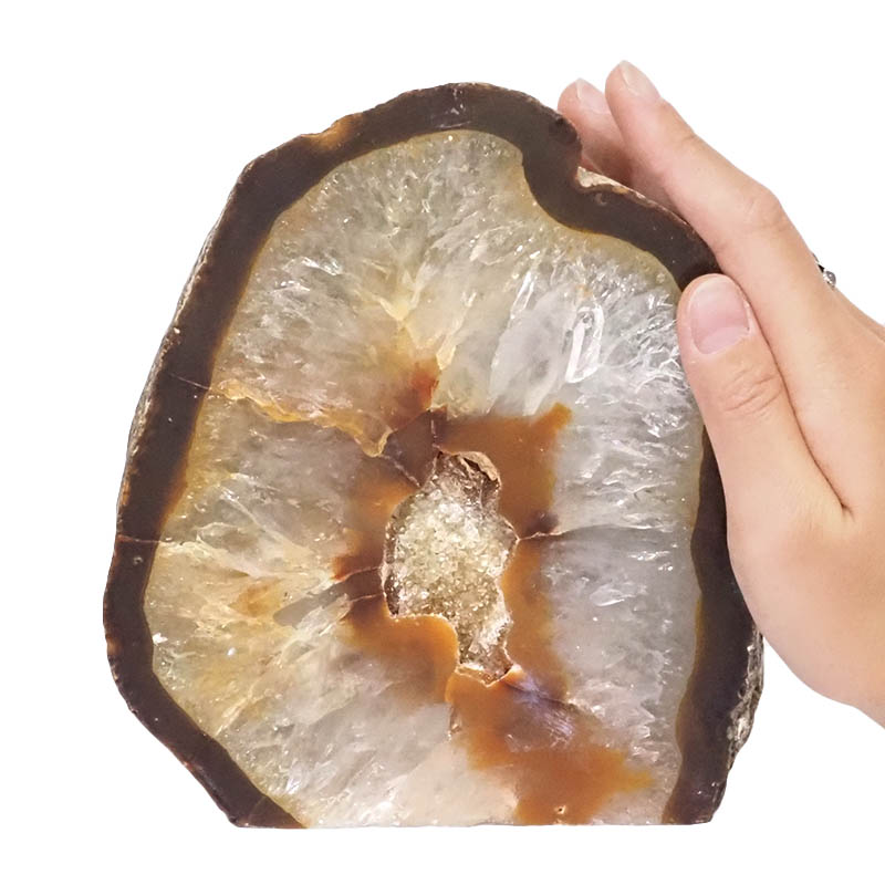 2.49kg Natural Agate Crystal Lamp with LED Bulb N1301 5 Natural Agate Crystal Lamp with LED Bulb N1301 | Himalayan Salt Factory