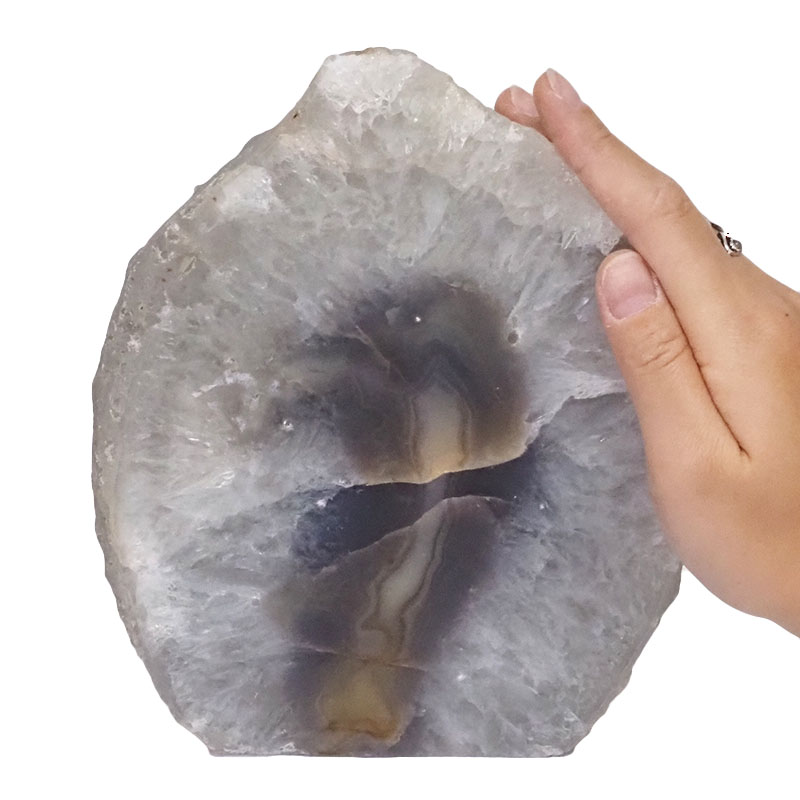 3.30kg Natural Agate Crystal Lamp with LED Bulb N1309 5 Natural Agate Crystal Lamp with LED Bulb N1309 | Himalayan Salt Factory