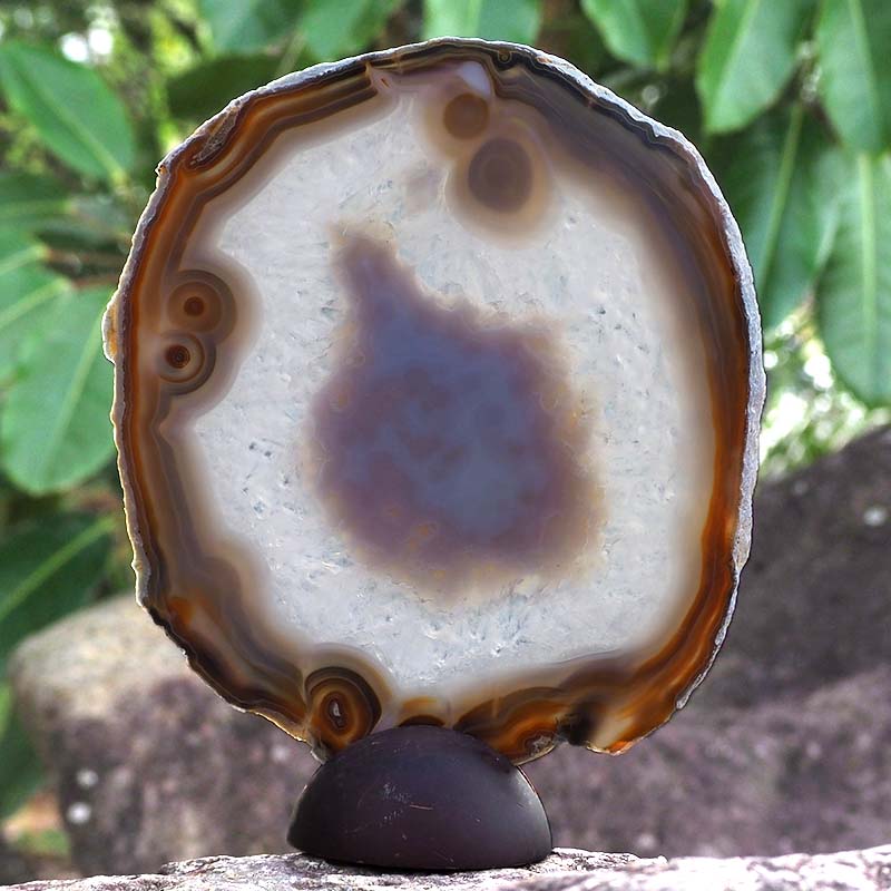 0.57Kg Natural Agate Plate J757 4 Natural Agate Plate J757
