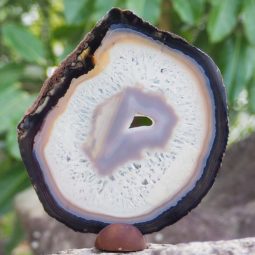 0.44Kg Natural Agate Plate J759 5 Natural Agate Plate J759