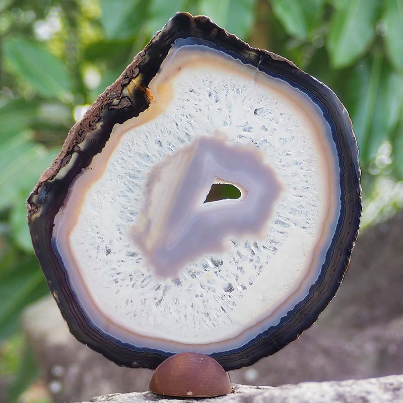 0.44Kg Natural Agate Plate J759 4 Natural Agate Plate J759