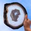 0.44Kg Natural Agate Plate J759 1 Natural Agate Plate J759
