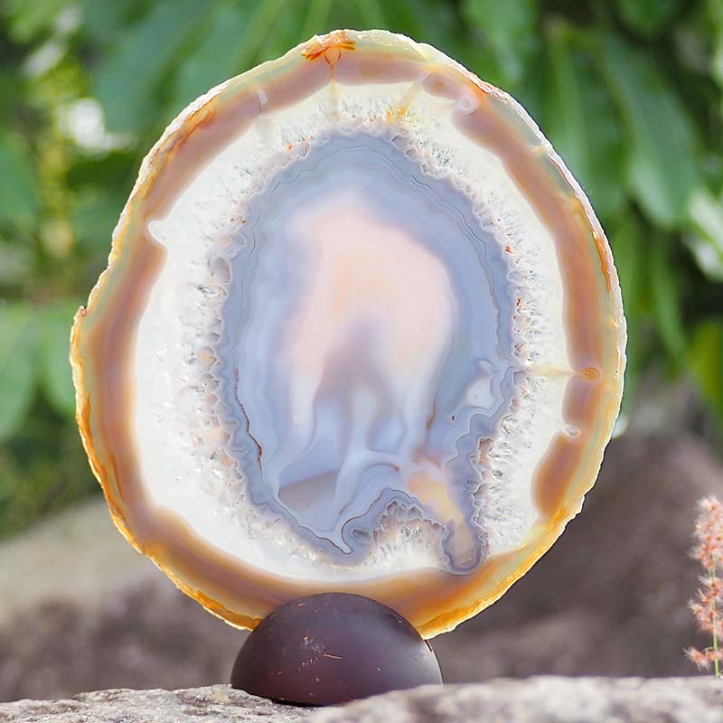 0.5Kg Natural Agate Plate J761 4 Natural Agate Plate J761