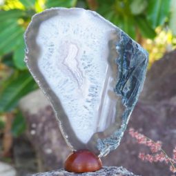 0.4Kg Natural Agate Plate J768 5 Natural Agate Plate J768