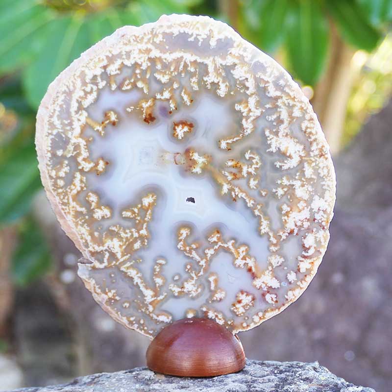 0.28Kg Natural Agate Plate J769 4 Natural Agate Plate J769