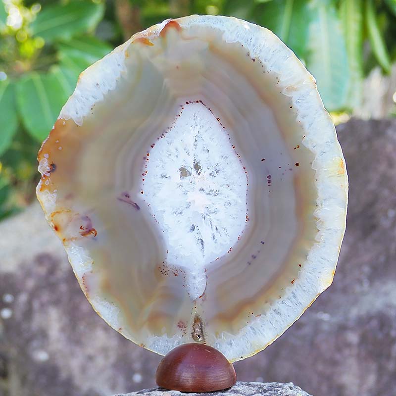 0.64Kg Natural Agate Plate J772 4 Natural Agate Plate J772
