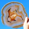 0.61Kg Natural Agate Plate J773 2 Natural Agate Plate J773