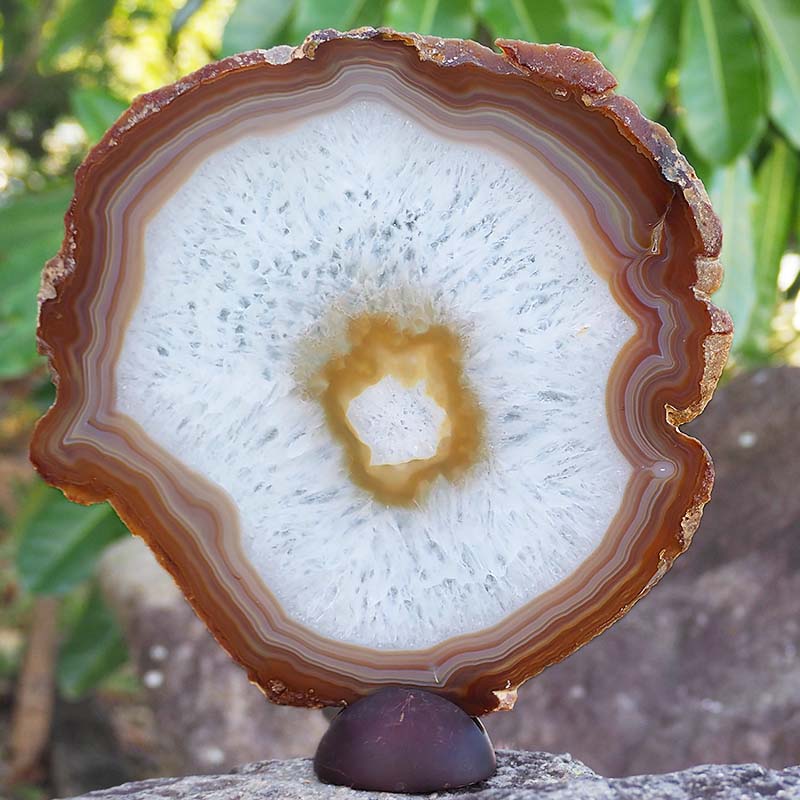 1.17Kg Natural Agate Plate J775 4 Natural Agate Plate J775