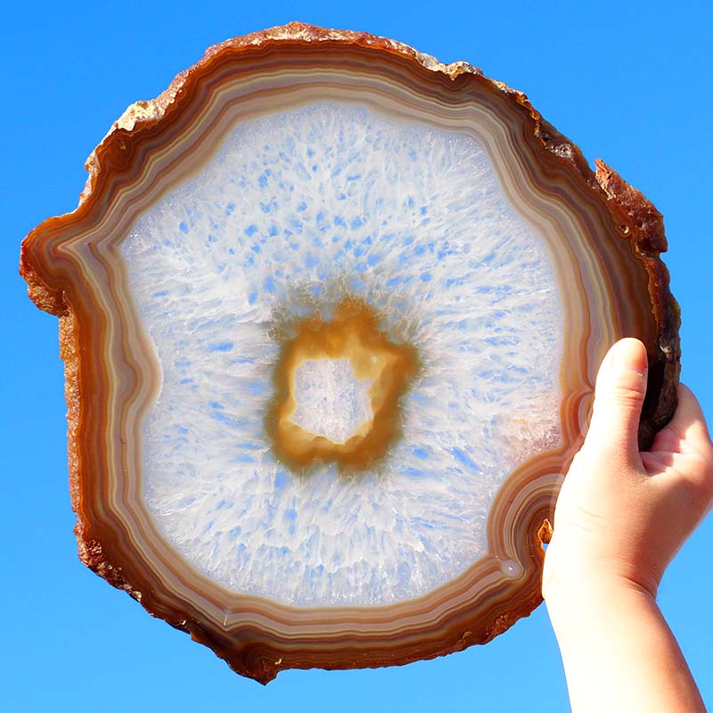 1.17Kg Natural Agate Plate J775 3 Natural Agate Plate J775