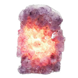 Natural Amethyst Crystal Lamp DN696 | Himalayan Salt Factory
