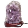 5.75kg Natural Amethyst Crystal Lamp - Timber Base DS277 4 5.75kg Natural Amethyst Crystal Lamp - Timber Base DS277 3
