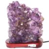 7.15kg Natural Amethyst Crystal Lamp - Timber Base DS278 4 7.15kg Natural Amethyst Crystal Lamp - Timber Base DS278 3