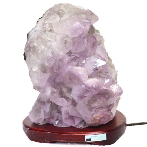 8.55kg Natural Amethyst Crystal Lamp - Timber Base DS279 5
