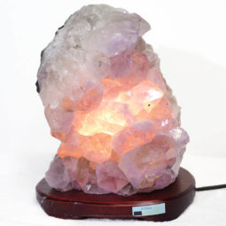 8.55kg Natural Amethyst Crystal Lamp - Timber Base DS279 11
