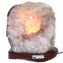 5.95kg Natural Amethyst Crystal Lamp - Timber Base DS281 8