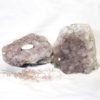 2.38Kg Natural White Amethyst Crystal Lamp with Tea Light Candle Holder Set 2 Pieces S492 3 Natural White Amethyst Crystal Lamp with Tea Light Candle Holder Set 2 Pieces S549