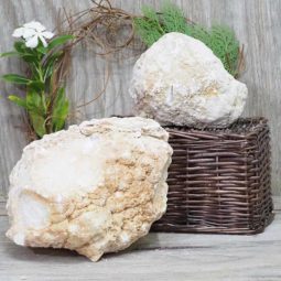 Natural Calcite Geode Pair – 2 Small Geodes Set N1103 | Himalayan Salt Factory