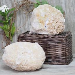 Natural Calcite Geode Pair – 2 Small Geodes Set N1105 | Himalayan Salt Factory