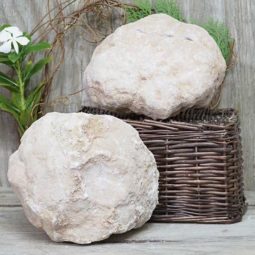 Natural Calcite Geode Pair – 2 Small Geodes Set N1108 | Himalayan Salt Factory