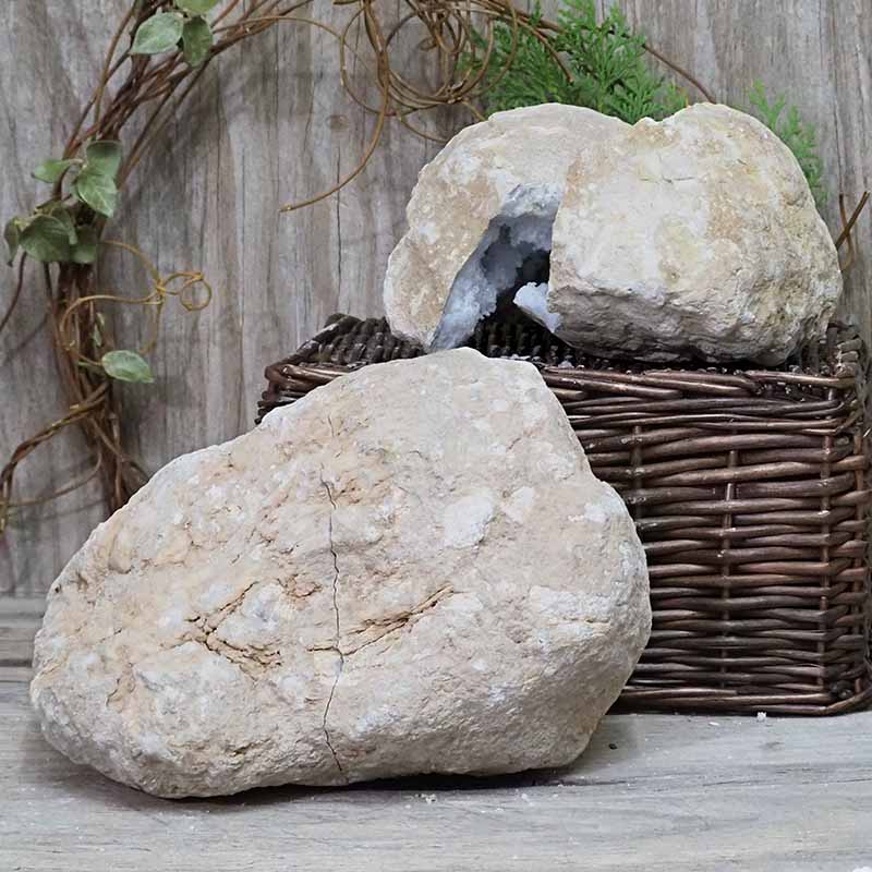 Natural Calcite Geode Pair - 2 Small Geodes Set N1116 5 Natural Calcite Geode Pair – 2 Small Geodes Set N1116 | Himalayan Salt Factory