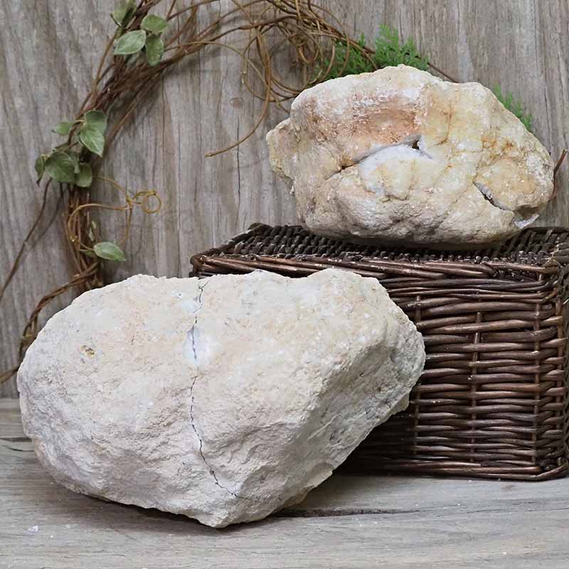 Natural Calcite Geode Pair - 2 Small Geodes Set N1117 5 Natural Calcite Geode Pair – 2 Small Geodes Set N1117 | Himalayan Salt Factory