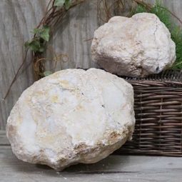 Natural Calcite Geode Pair – 2 Small Geodes Set N1119 | Himalayan Salt Factory