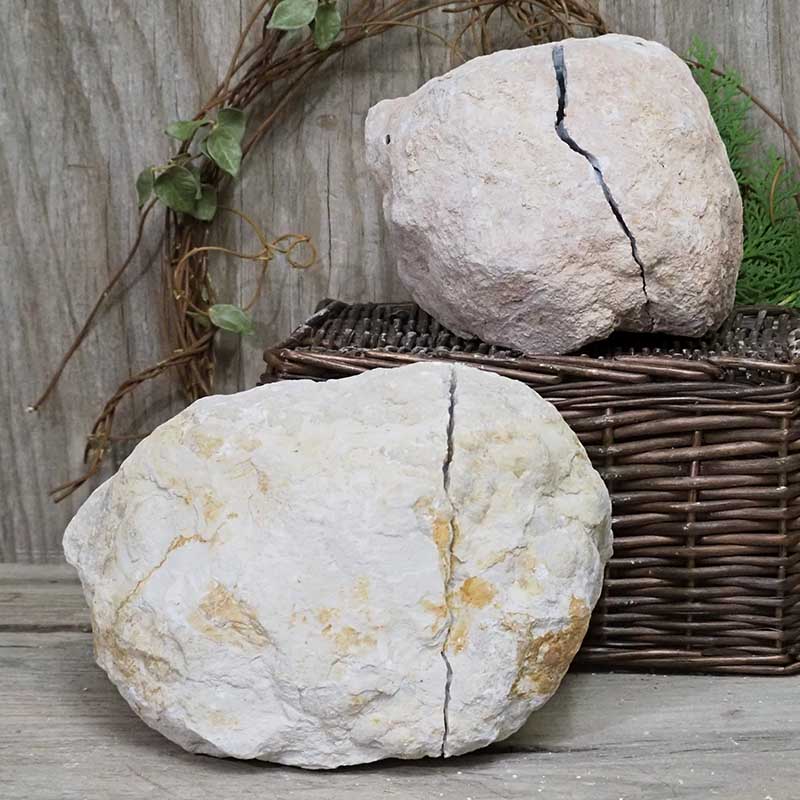 Natural Calcite Geode Pair - 2 Small Geodes Set N1122 5 Natural Calcite Geode Pair – 2 Small Geodes Set N1122 | Himalayan Salt Factory