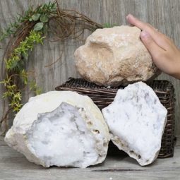 Natural Calcite Geode Pair - 2 Small Geodes Set N1128 6 Natural Calcite Geode Pair – 2 Small Geodes Set N1128 | Himalayan Salt Factory
