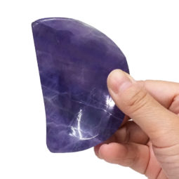 Natural Rainbow Fluorite Moon Bowl S1007 | Himalayan Salt Factory