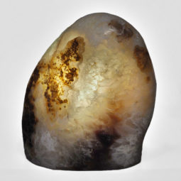 2.93kg Natural River Agate Crystal Lamp with White LED Bulb N1238 6 River Agate Crystal Lamp with LED Bulb N1238 | Himalayan Salt Factory