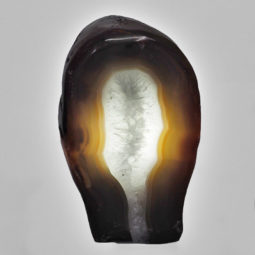 2.97kg Natural River Agate Crystal Lamp with White LED Bulb N1248 6 River Agate Crystal Lamp with LED Bulb N1248 | Himalayan Salt Factory