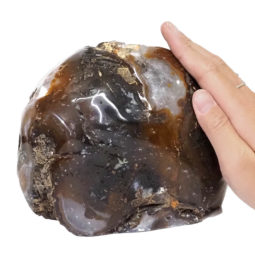 3.00kg Natural River Agate Crystal Lamp with White LED Bulb N1252 7 River Agate Crystal Lamp with LED Bulb N1252 | Himalayan Salt Factory