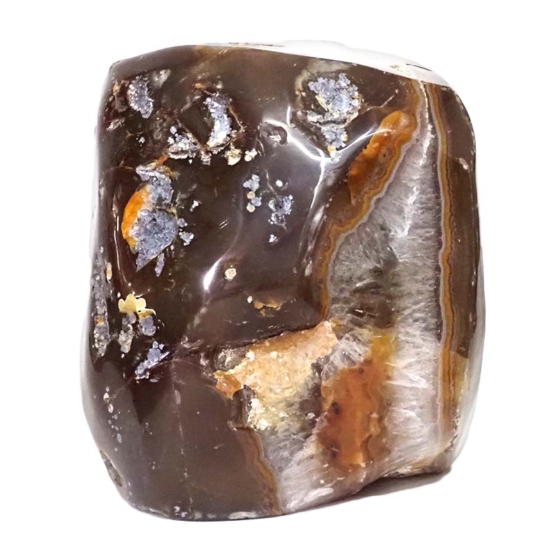 2.65kg Natural River Agate Crystal Lamp with White LED Bulb N1256 3 River Agate Crystal Lamp with LED Bulb N1256 | Himalayan Salt Factory