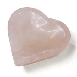 Natural Rose Quartz Heart Bowl S1012 | Himalayan Salt Factory