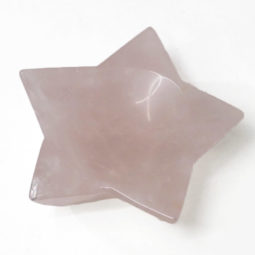 Natural Rose Quartz Star Bowl S1011 | Himalayan Salt Factory